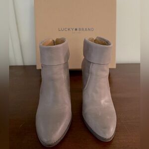 Gray Lucky Brand Booties. Size 6.